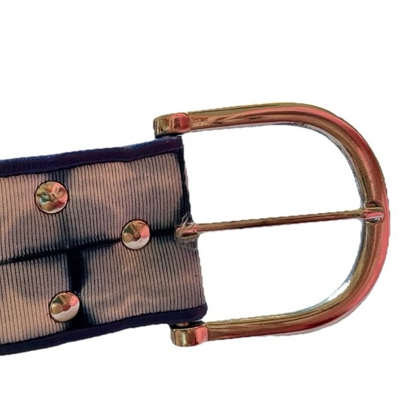 OLIVIA DAR Designer LEATHER and Canvas TIE DYE BELT Size Large - Picture 13 of 16